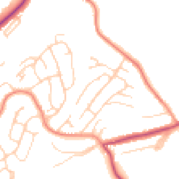 Daytime road noise heatmap for S17 4PX