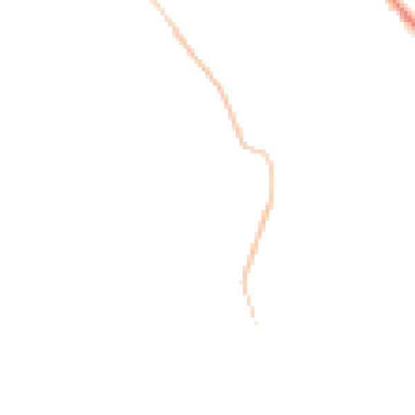 Night-time road noise heatmap for S35 0AS