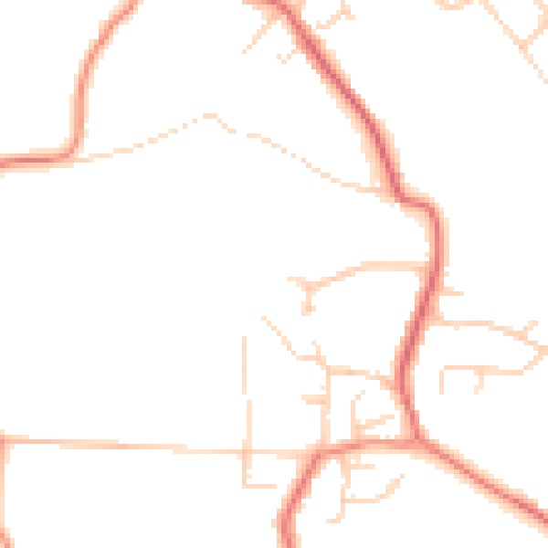 Daytime road noise heatmap for S35 0BF
