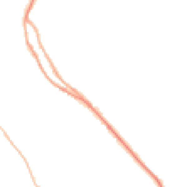 Night-time road noise heatmap for S35 0BG
