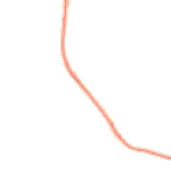 Night-time road noise heatmap for S35 0DN