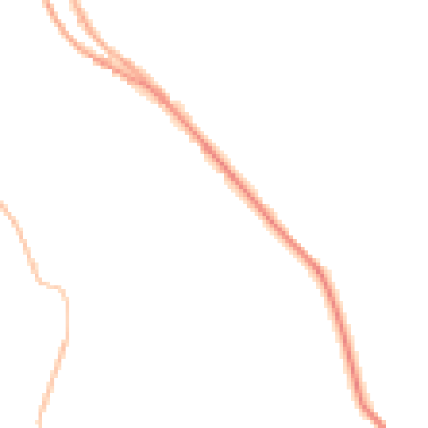 Night-time road noise heatmap for S35 0FF
