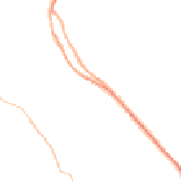 Night-time road noise heatmap for S35 0FZ