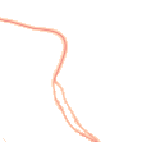Night-time road noise heatmap for S35 0GG
