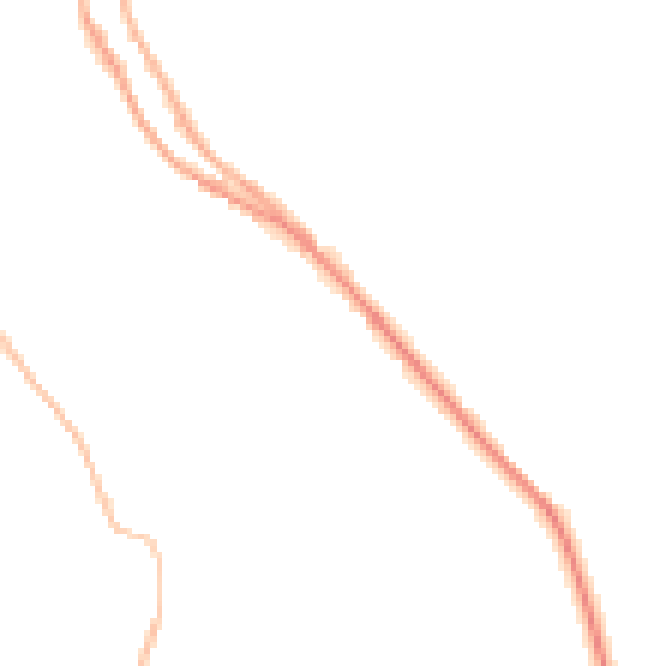 Night-time road noise heatmap for S35 0GJ