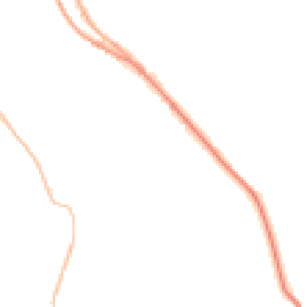 Night-time road noise heatmap for S35 0GU