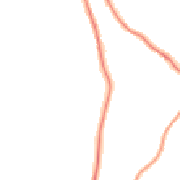 Night-time road noise heatmap for S35 1RH