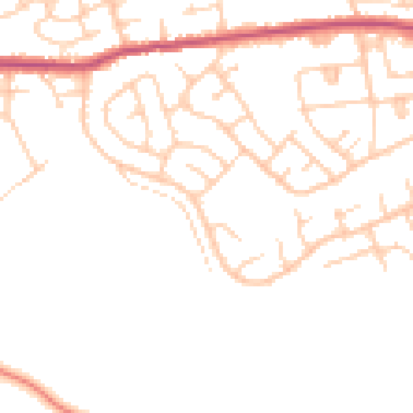 Daytime road noise heatmap for S35 1WS