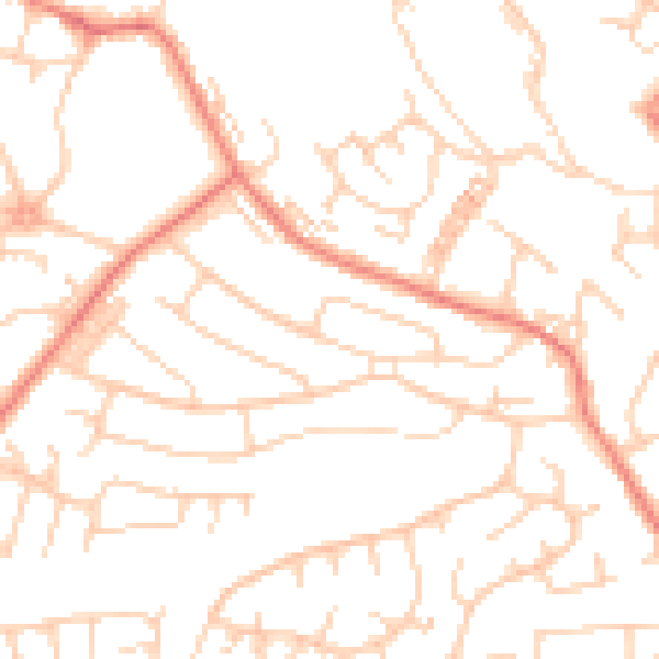 Daytime road noise heatmap for S35 3JF