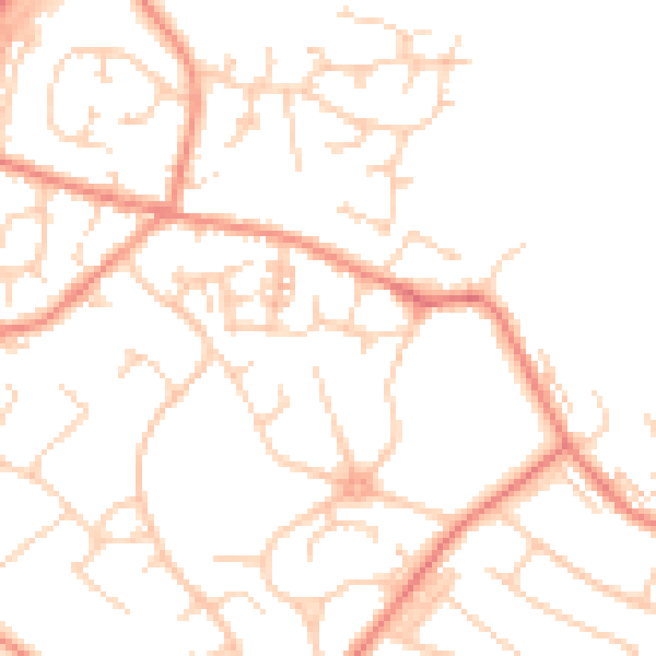 Daytime road noise heatmap for S35 4GB