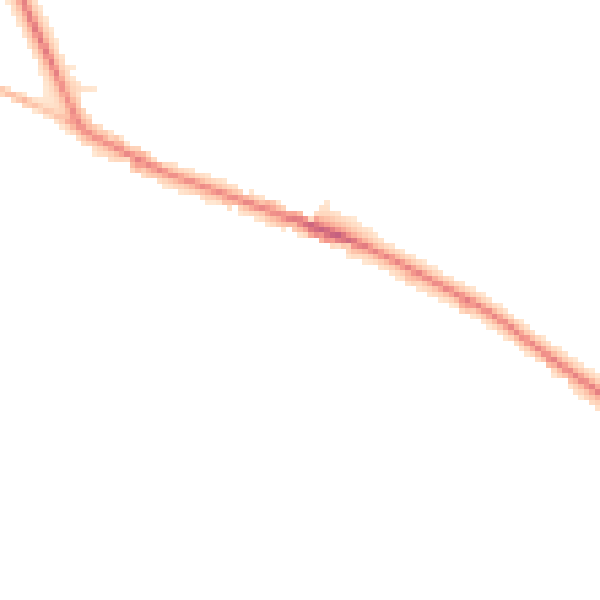 Night-time road noise heatmap for S35 7AD