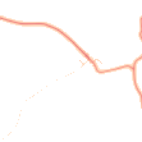 Daytime road noise heatmap for S35 7BJ