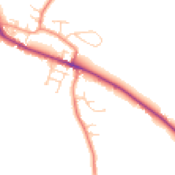 Daytime road noise heatmap for S35 7BY