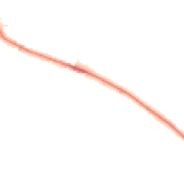 Night-time road noise heatmap for S35 7BY