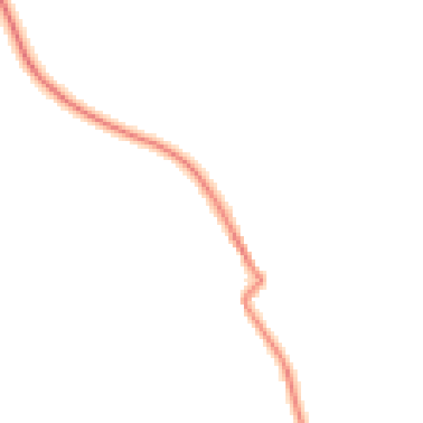 Night-time road noise heatmap for S35 7DD