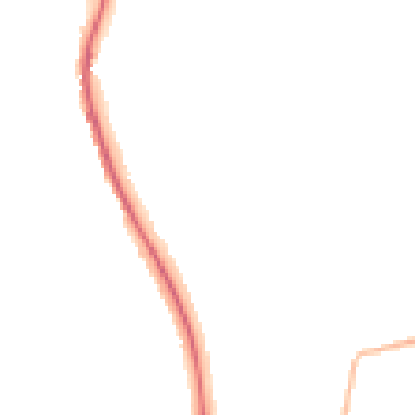 Night-time road noise heatmap for S35 8PE