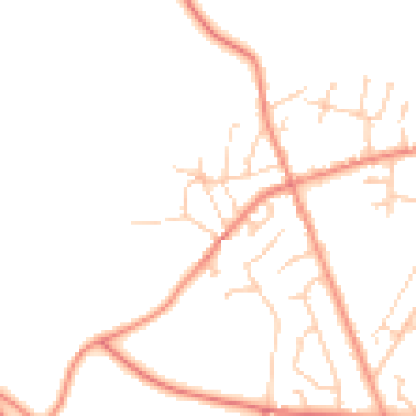 Daytime road noise heatmap for S35 8PS