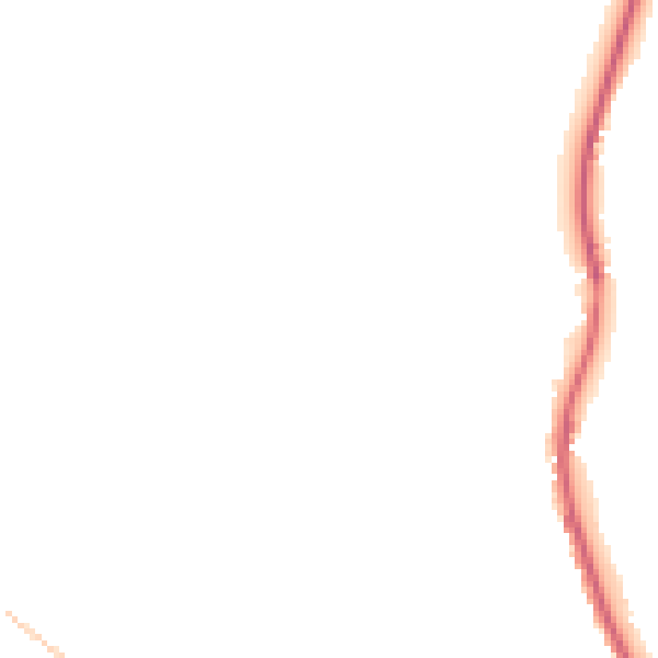 Night-time road noise heatmap for S35 8SE