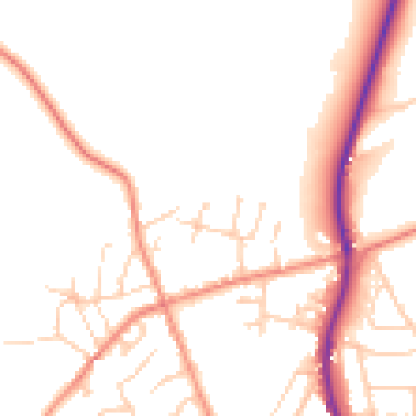 Daytime road noise heatmap for S35 8SF