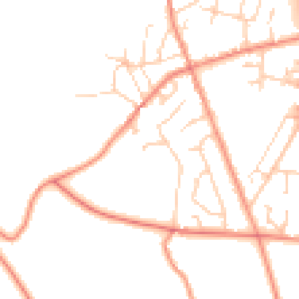 Daytime road noise heatmap for S35 8SJ