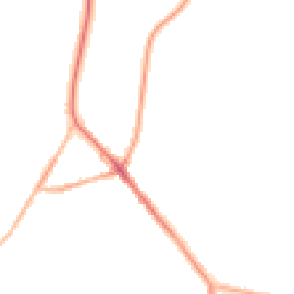 Night-time road noise heatmap for S35 9TY