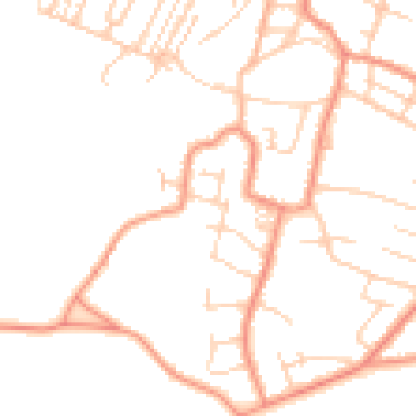 Daytime road noise heatmap for S36 1AG