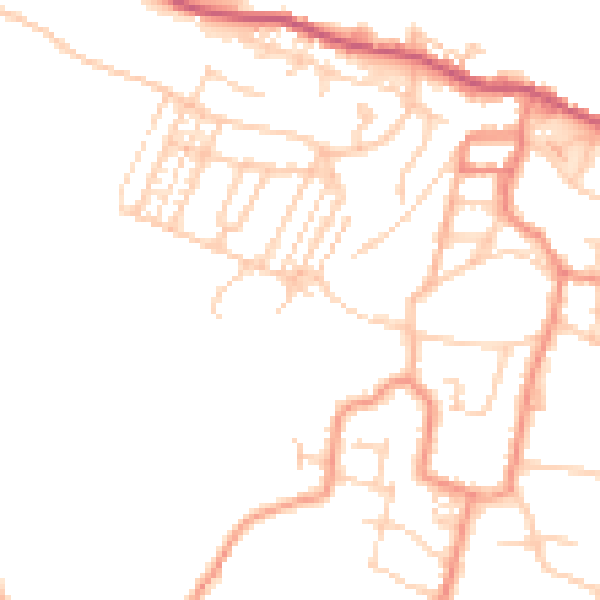 Daytime road noise heatmap for S36 1AN