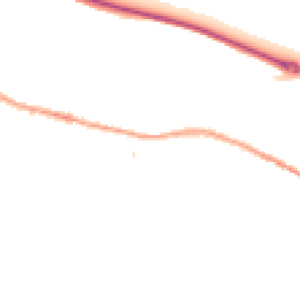 Night-time road noise heatmap for S36 2AT