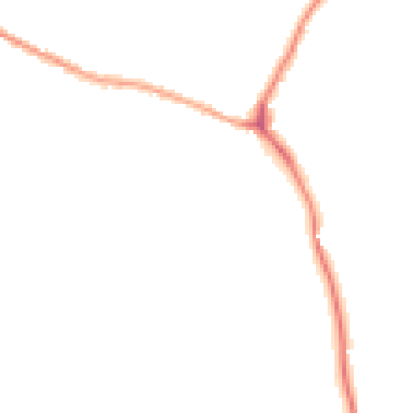 Night-time road noise heatmap for S36 2PF