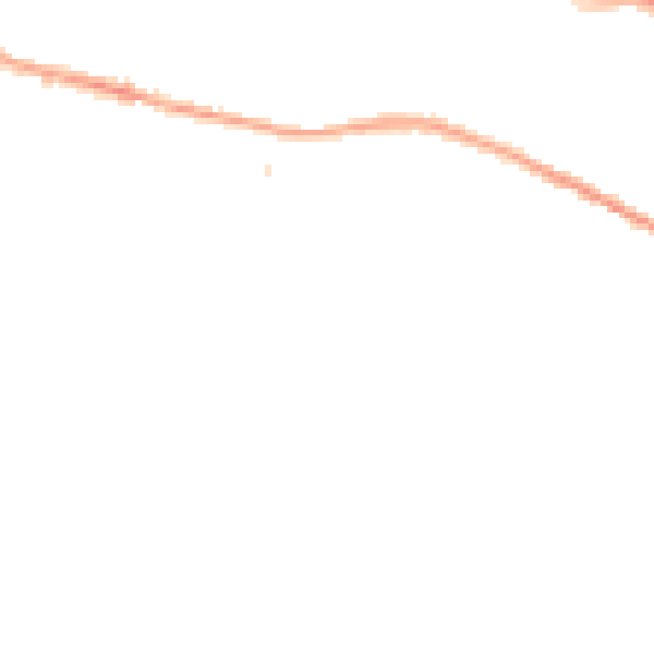 Night-time road noise heatmap for S36 2QW