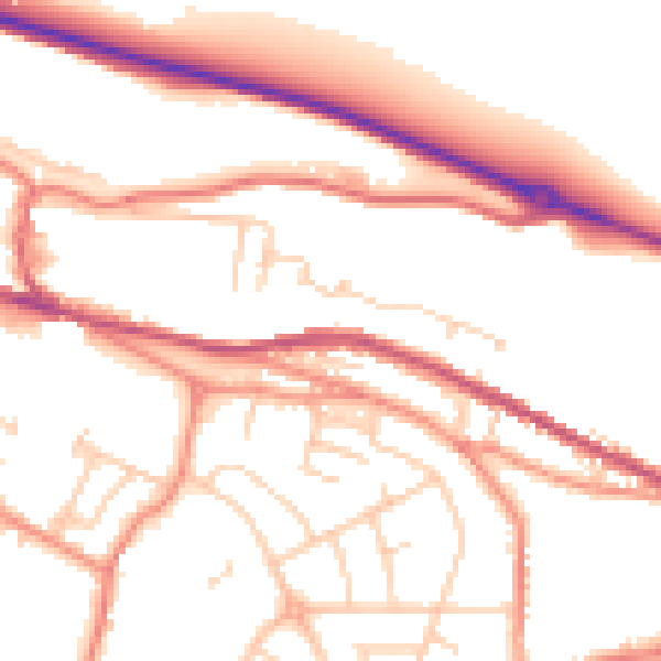 Daytime road noise heatmap for S36 2RH