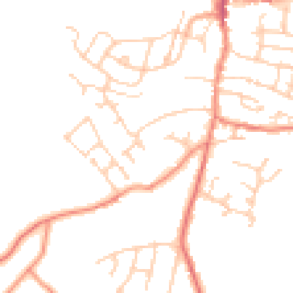 Daytime road noise heatmap for S36 6FZ