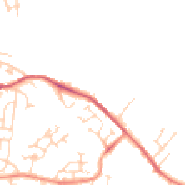 Daytime road noise heatmap for S36 6HD