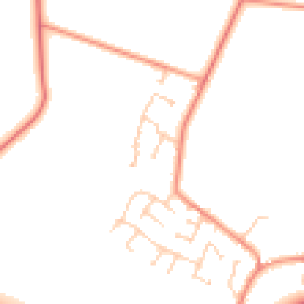 Daytime road noise heatmap for S36 7LX