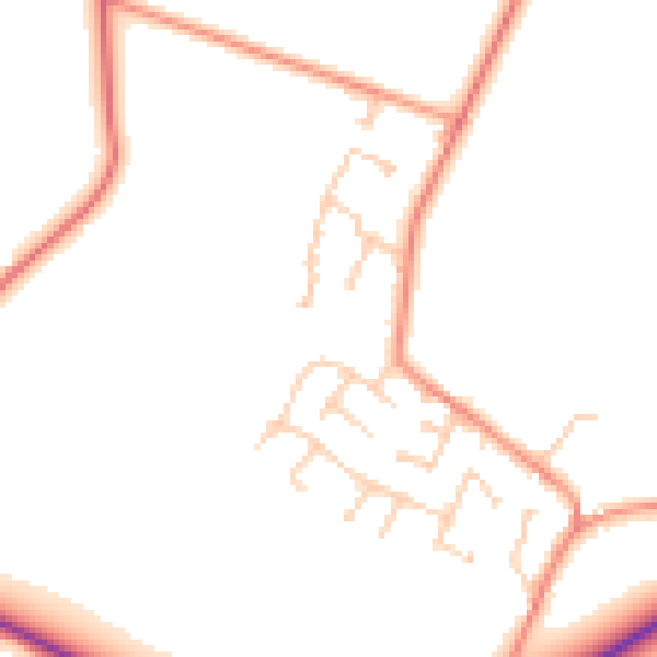 Daytime road noise heatmap for S36 7LY