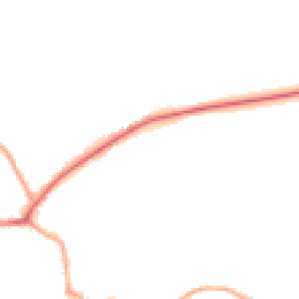 Night-time road noise heatmap for S36 8HQ