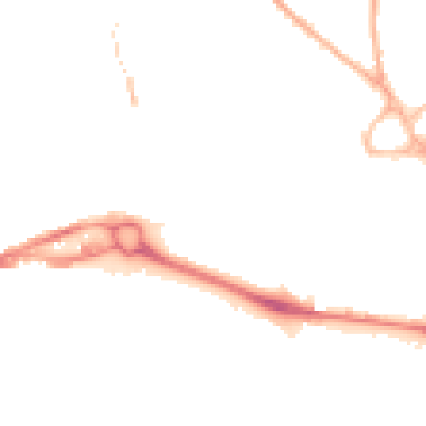 Night-time road noise heatmap for S40 1AD
