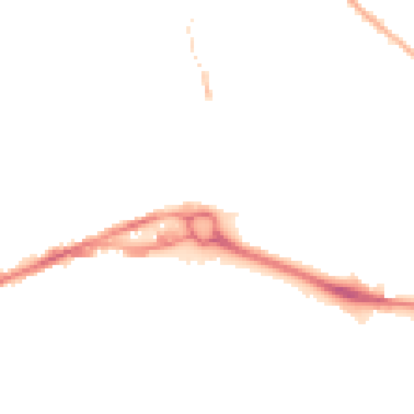 Night-time road noise heatmap for S40 1BA