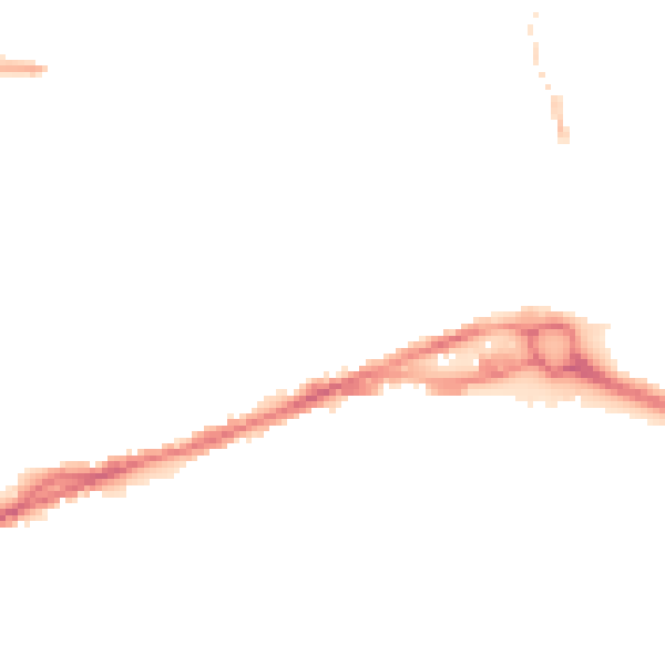 Night-time road noise heatmap for S40 1BL