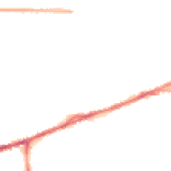 Night-time road noise heatmap for S40 1EB