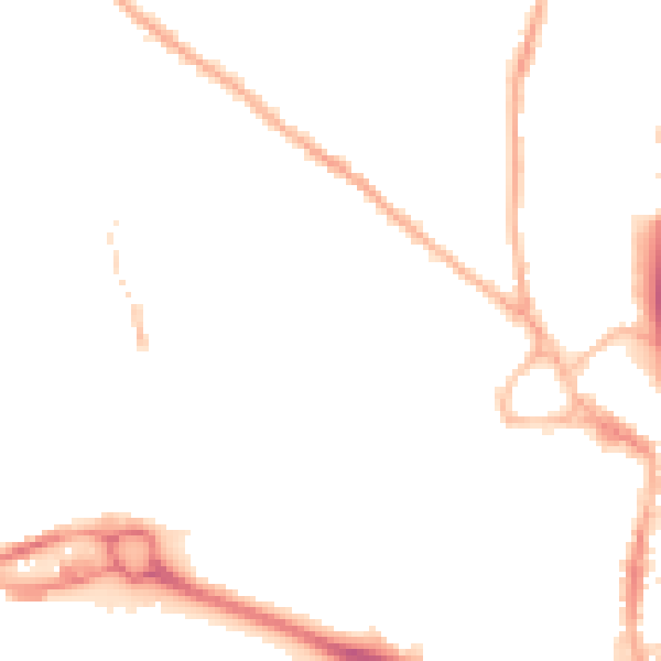 Night-time road noise heatmap for S40 1GB