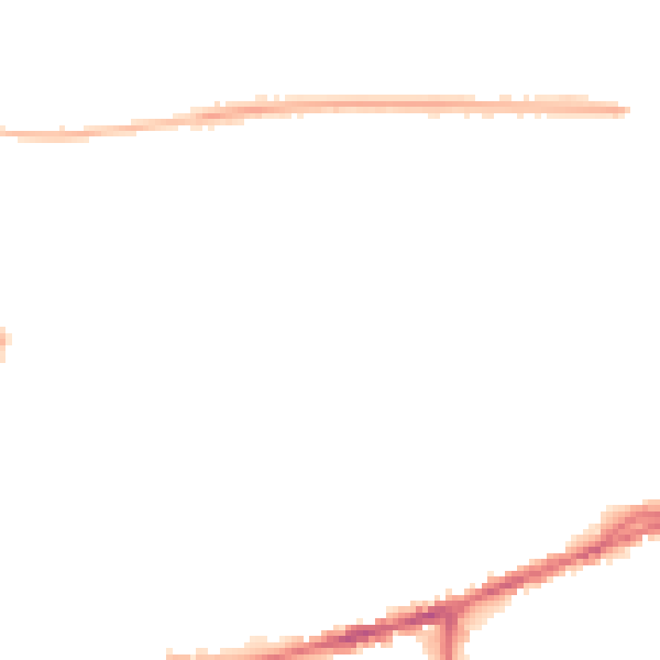 Night-time road noise heatmap for S40 1RZ