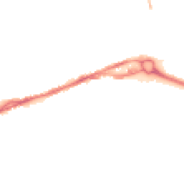 Night-time road noise heatmap for S40 2AX