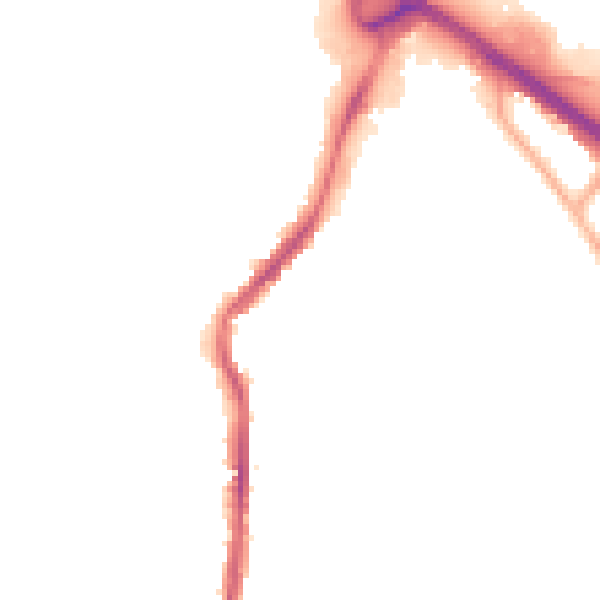 Night-time road noise heatmap for S40 2EQ