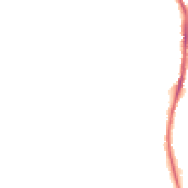 Night-time road noise heatmap for S40 2HN