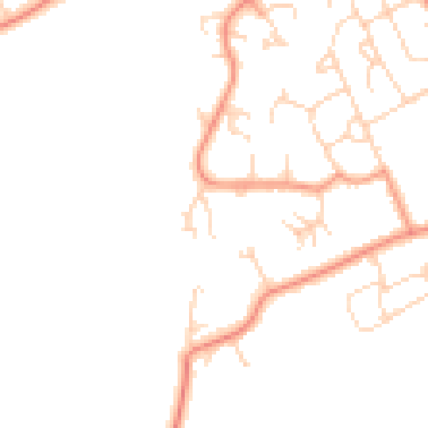 Daytime road noise heatmap for S40 2LB