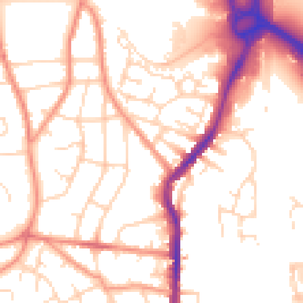 Daytime road noise heatmap for S40 2SL