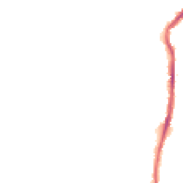 Night-time road noise heatmap for S40 2SR