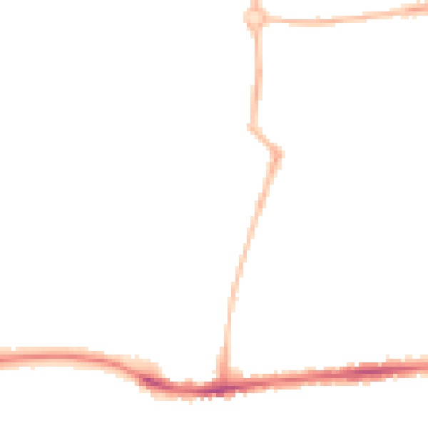 Night-time road noise heatmap for S40 3FB