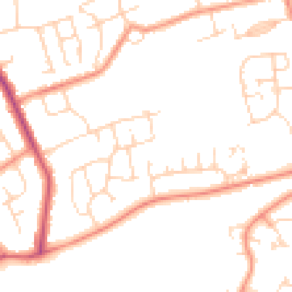 Daytime road noise heatmap for S40 3HY